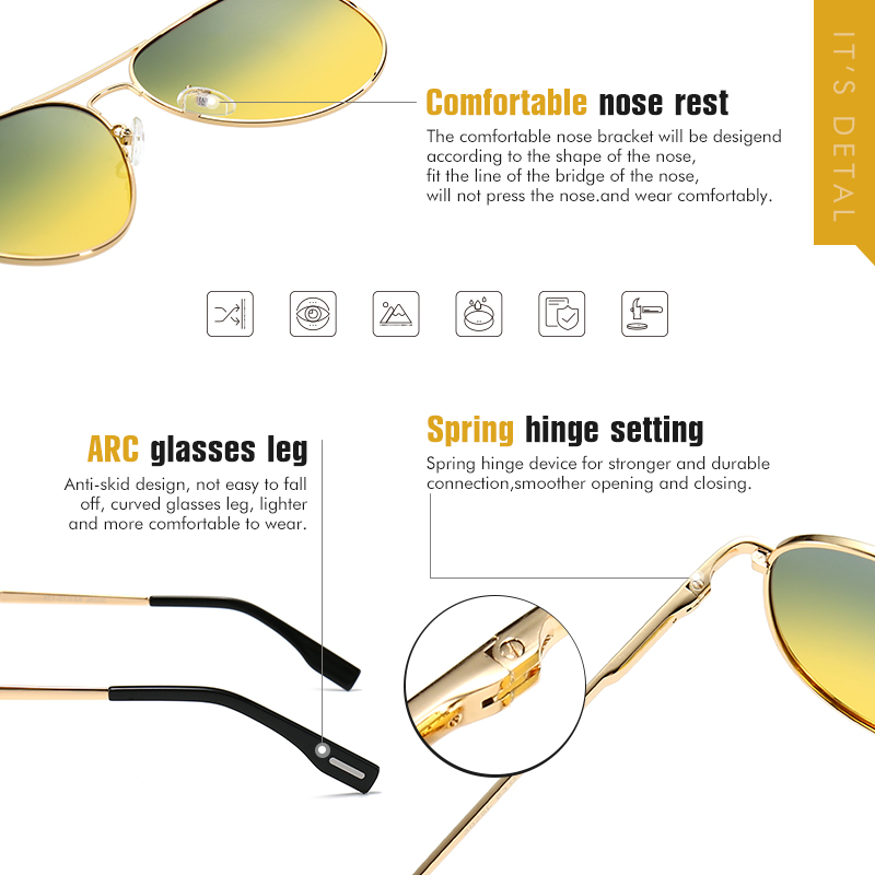 Photochromic Sunglasses Men Po - Sunglasses Aviator Polarized ulasan dan harga