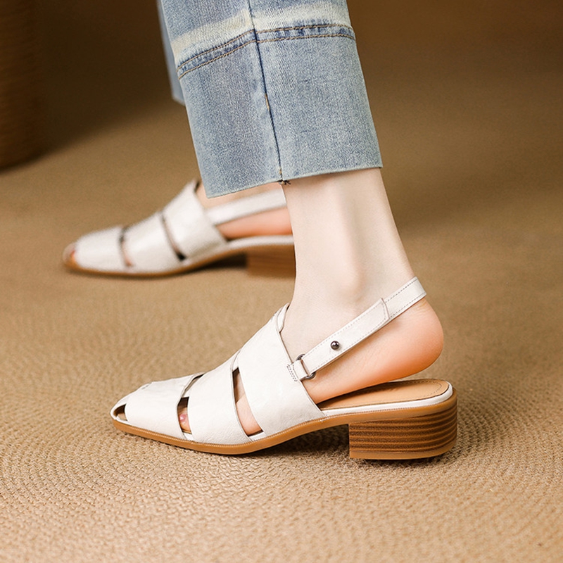NEW Summer Women Sandals Genui - Casual Sandal Leather ulasan dan harga