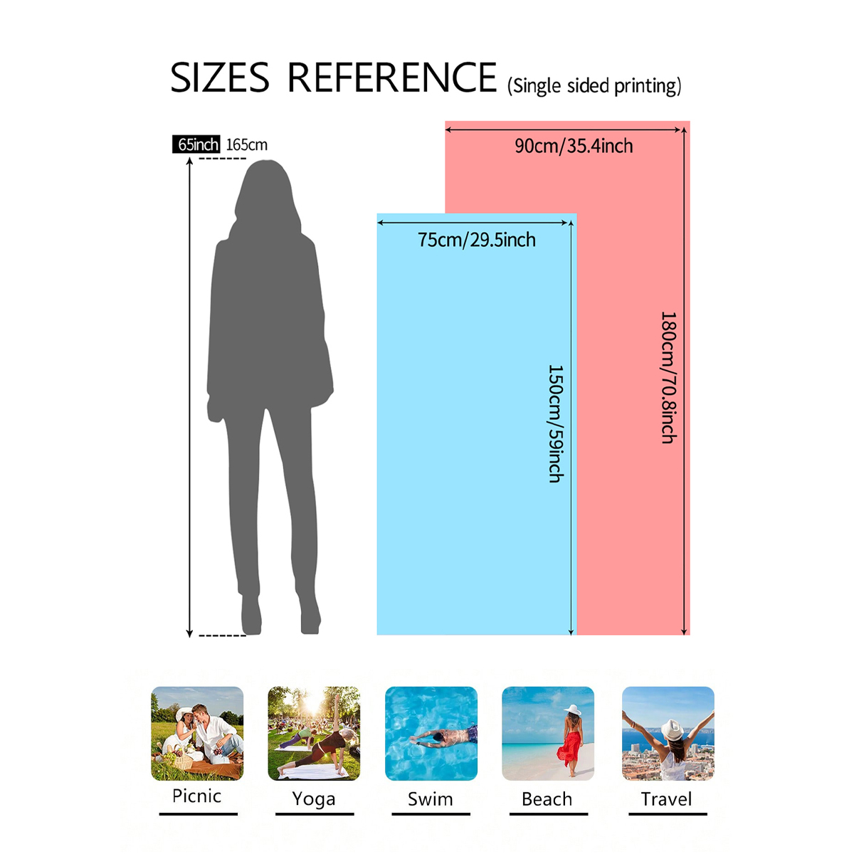 1pc Bohemian Large Beach Towel - Beach Towel Large ulasan dan harga