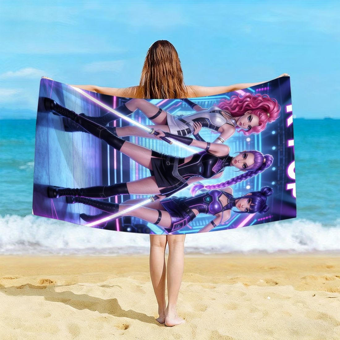 K-Pop Idol Print Large Size Be - Beach Towel Large ulasan dan harga