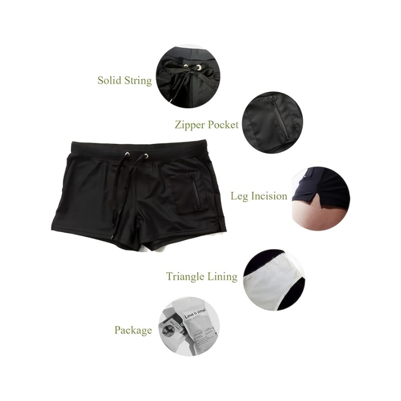 Stretchy Nylon & Elastane Men' - Swim Trunk Quick Dry ulasan dan harga