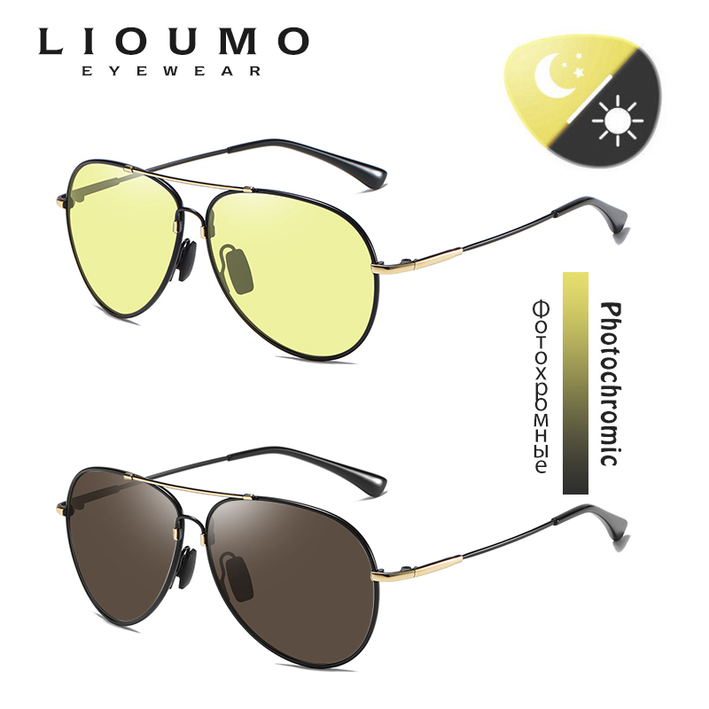 LIOUMO 2026 Aviation Luxury Su - Sunglasses Aviator Polarized ulasan dan harga