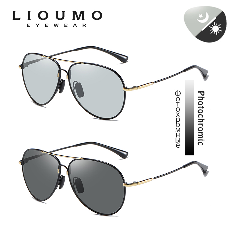 LIOUMO 2026 Aviation Luxury Su - Sunglasses Aviator Polarized ulasan dan harga