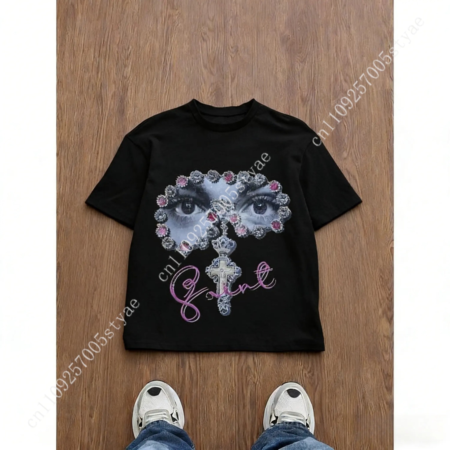 Men's Loose Fit Graphic Print  - Tee Graphic Print ulasan dan harga