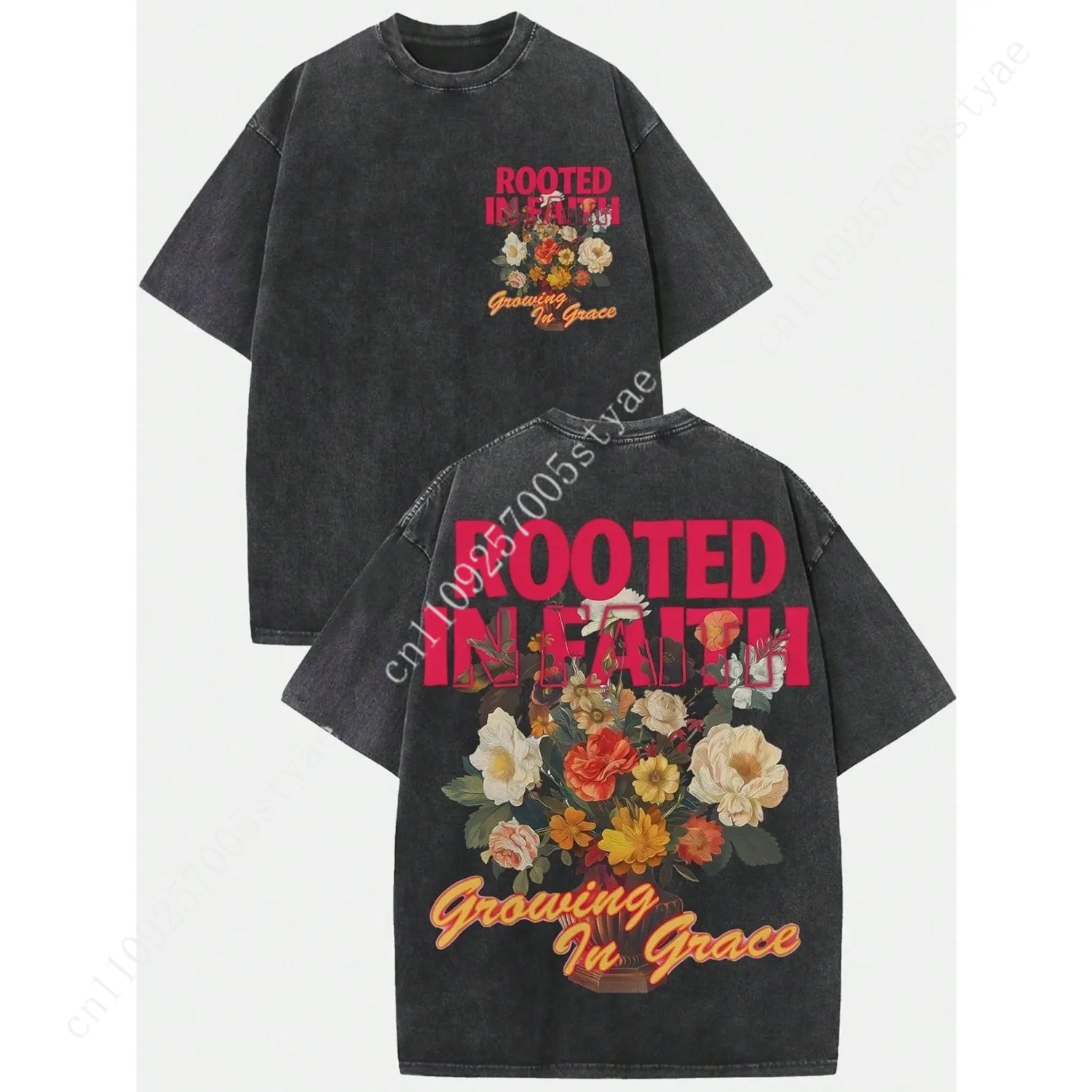 Women'S Vintage Washed 230gsm  - Tee Graphic Print ulasan dan harga