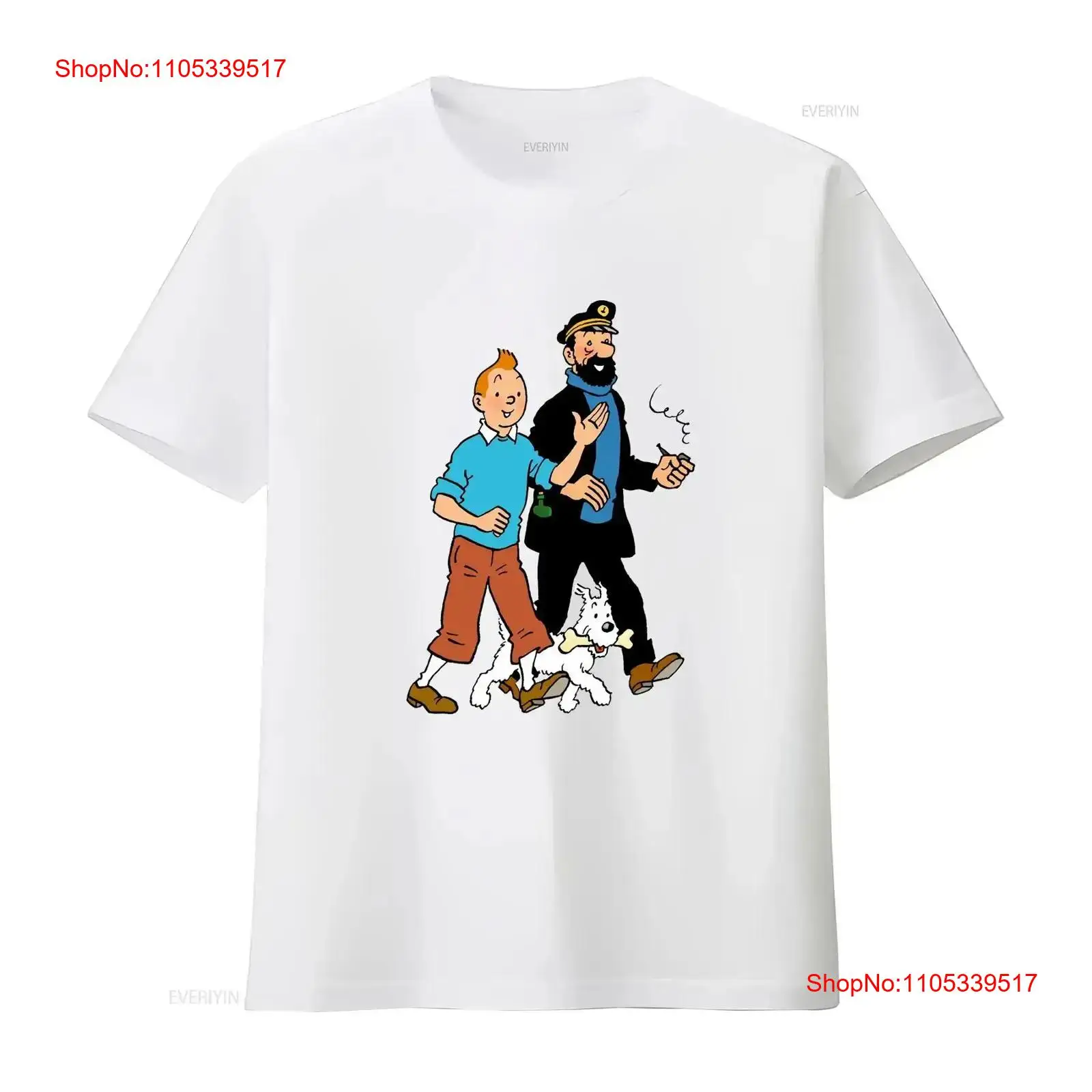 Walking With Captain Haddock C - Tee Graphic Print ulasan dan harga