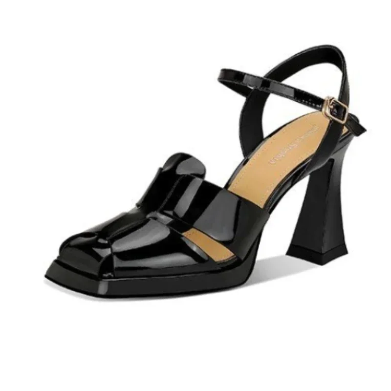 Women's High Heel Sandals Fash - Casual Sandal Leather ulasan dan harga