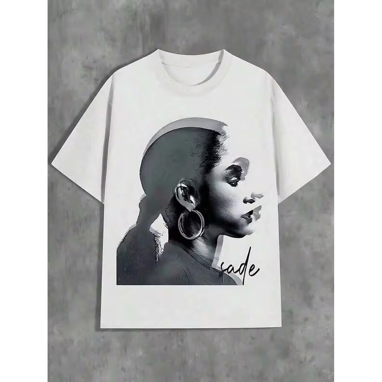 Mens Shirts Graphic Sade Portr - Tee Graphic Print ulasan dan harga