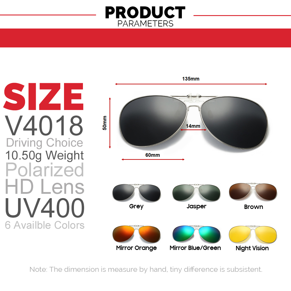 Oversized Pilot Clip on Sungla - Sunglasses Aviator Polarized ulasan dan harga