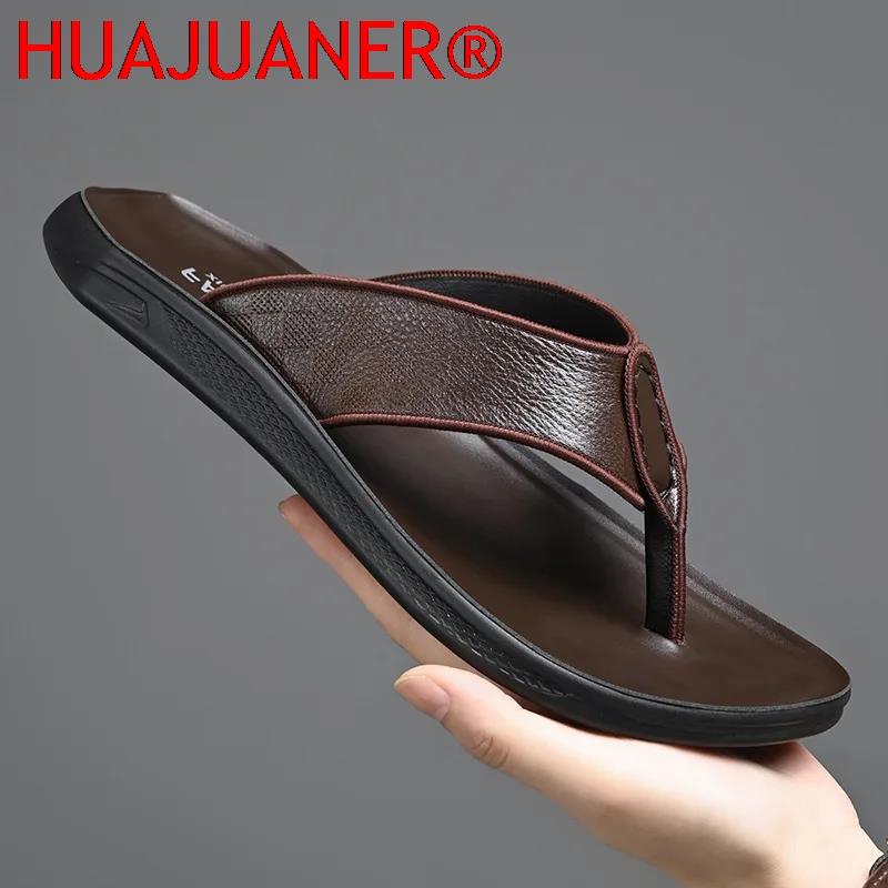 Casual Outdoor Men's Sandals S - Flip Flop Leather Men ulasan dan harga